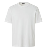 T-shirt in cotone piqué in bianco Zegna - uomo 