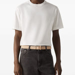 T-shirt in cotone piqué in bianco Zegna - uomo 