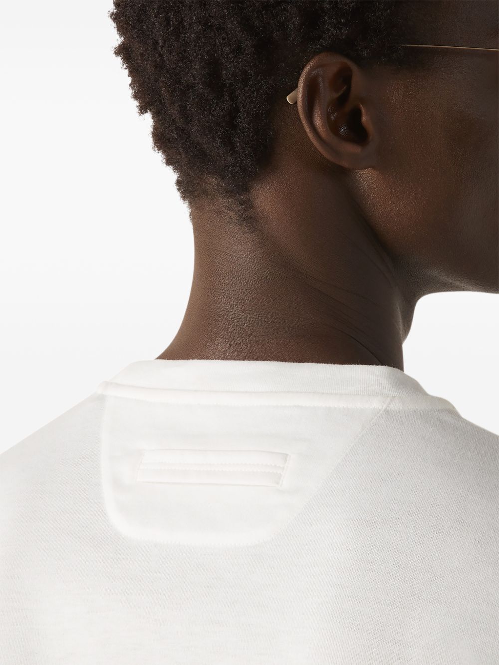 T-shirt in cotone piqué in bianco Zegna - uomo 
