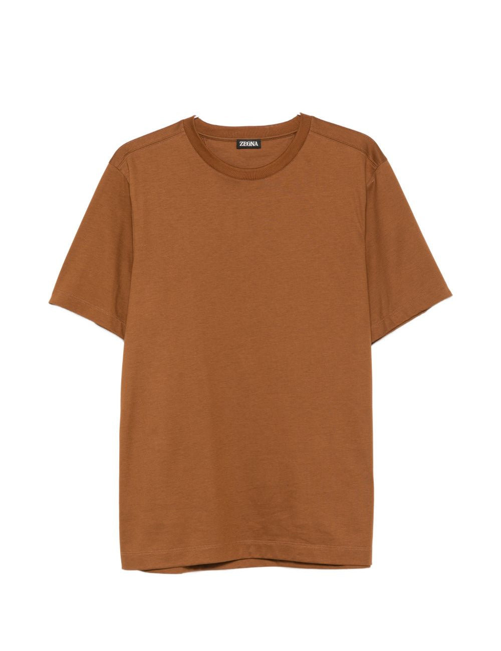 T-shirt a maniche corte in marrone Zegna - uomo 