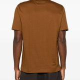 T-shirt a maniche corte in marrone Zegna - uomo 