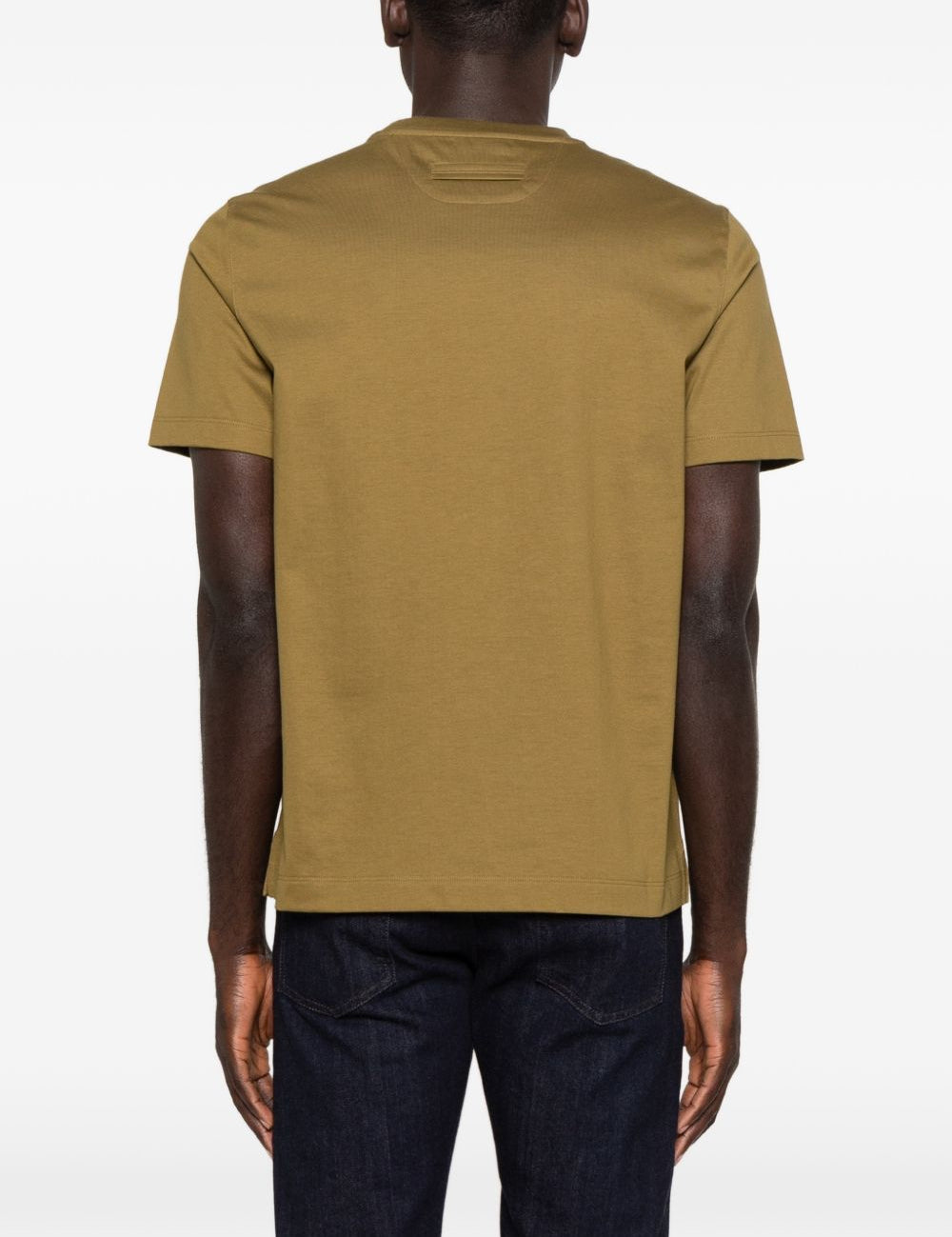 T-shirt a maniche corte in verde Zegna - uomo 
