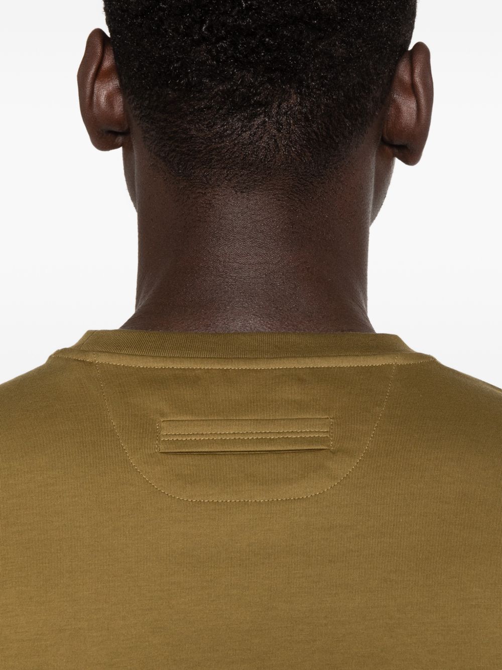 T-shirt a maniche corte in verde Zegna - uomo 