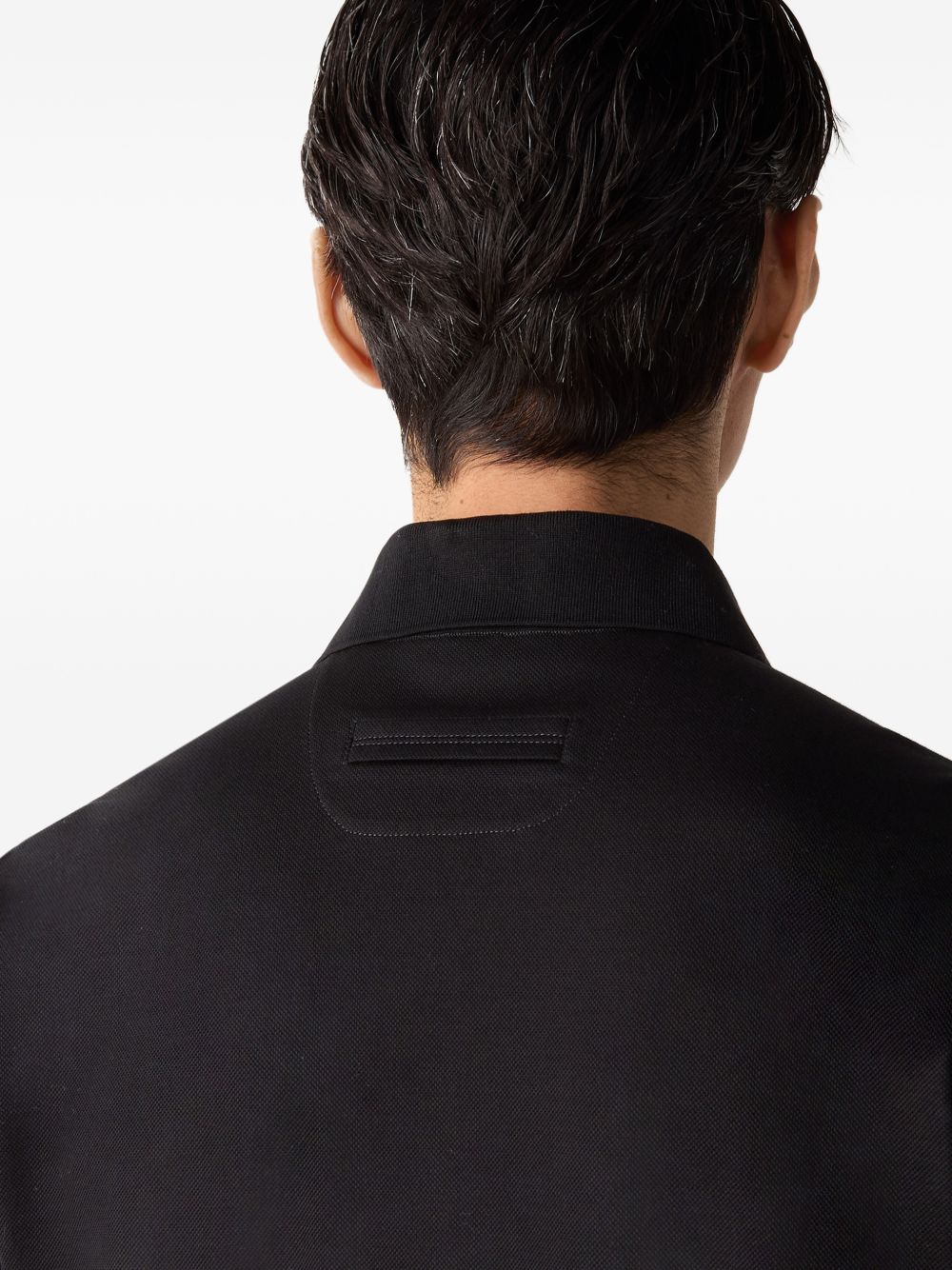 Polo Oasi a maniche corte in nero Zegna - uomo 