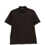 Polo a maniche corte in marrone Zegna - uomo 