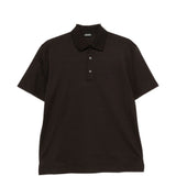 Polo a maniche corte in marrone Zegna - uomo 