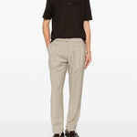 Polo a maniche corte in marrone Zegna - uomo 