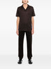 Polo in lino oasi in marrone Zegna - uomo