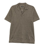 Polo a maniche corte oasi in grigio Zegna - uomo 