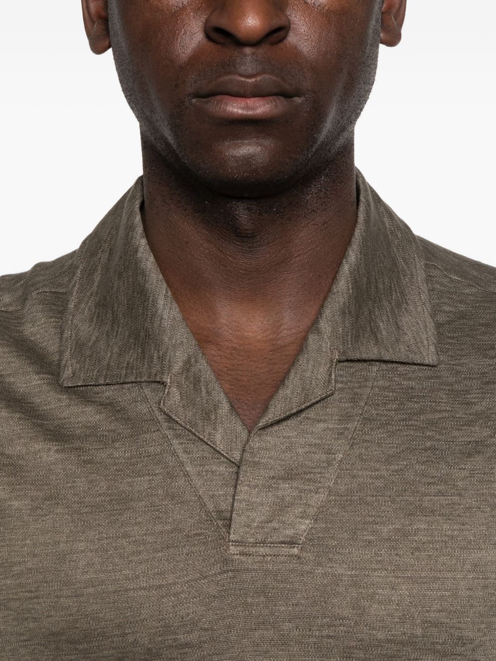Polo a maniche corte oasi in grigio Zegna - uomo 