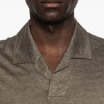 Polo a maniche corte oasi in grigio Zegna - uomo 