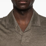 Polo a maniche corte oasi in grigio Zegna - uomo 