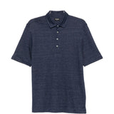 Polo con bottoni in blu Zegna - uomo 