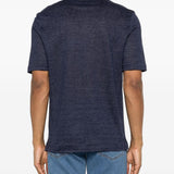 Polo con bottoni in blu Zegna - uomo 