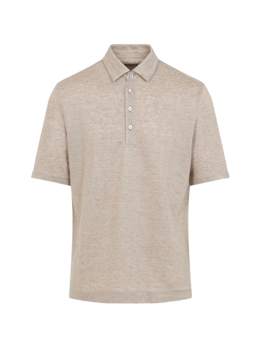 Polo in lino oasi in beige Zegna - uomo 