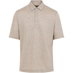 Polo in lino oasi in beige Zegna - uomo 