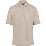 Polo in lino oasi in beige Zegna - uomo 