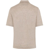 Polo in lino oasi in beige Zegna - uomo 
