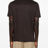 T-shirt a maniche corte in marrone Zegna - uomo 