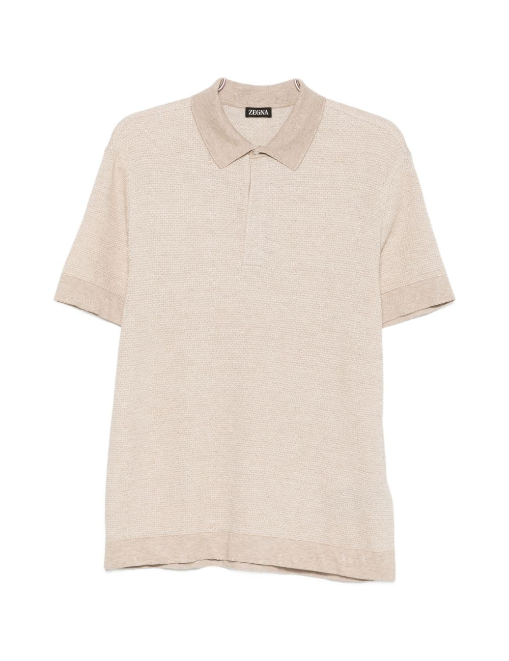 Polo a maniche corte in beige Zegna - uomo 