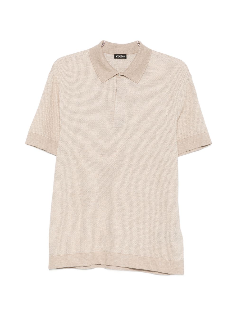 Polo a maniche corte in beige Zegna - uomo 