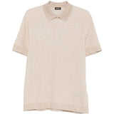 Polo a maniche corte in beige Zegna - uomo 