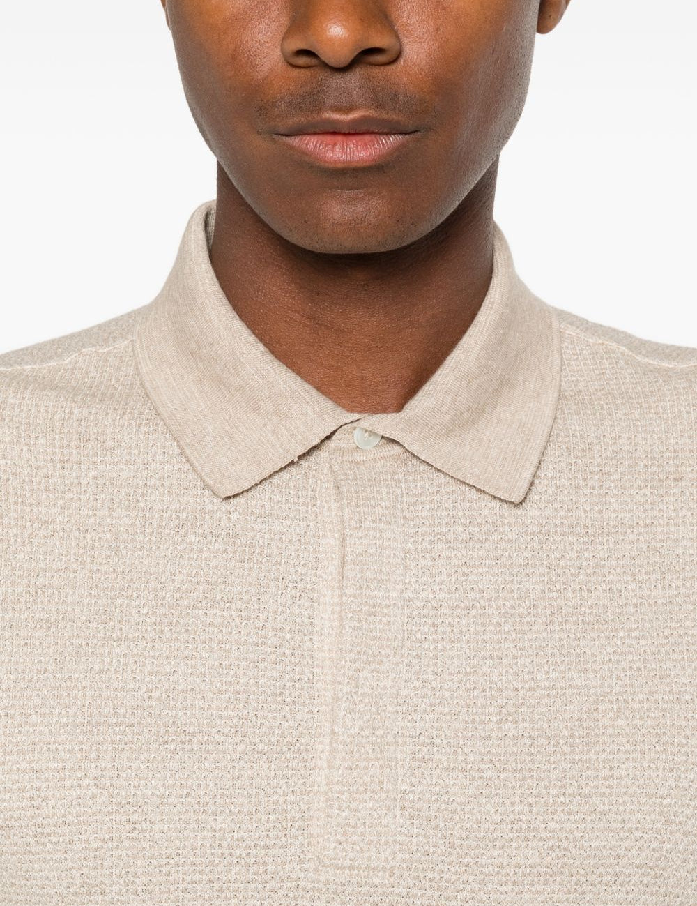 Polo a maniche corte in beige Zegna - uomo 