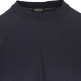 T-shirt a maniche corte in blu Zegna - uomo 