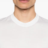 T-shirt a maniche corte in bainco Yohji yamamoto - uomo 