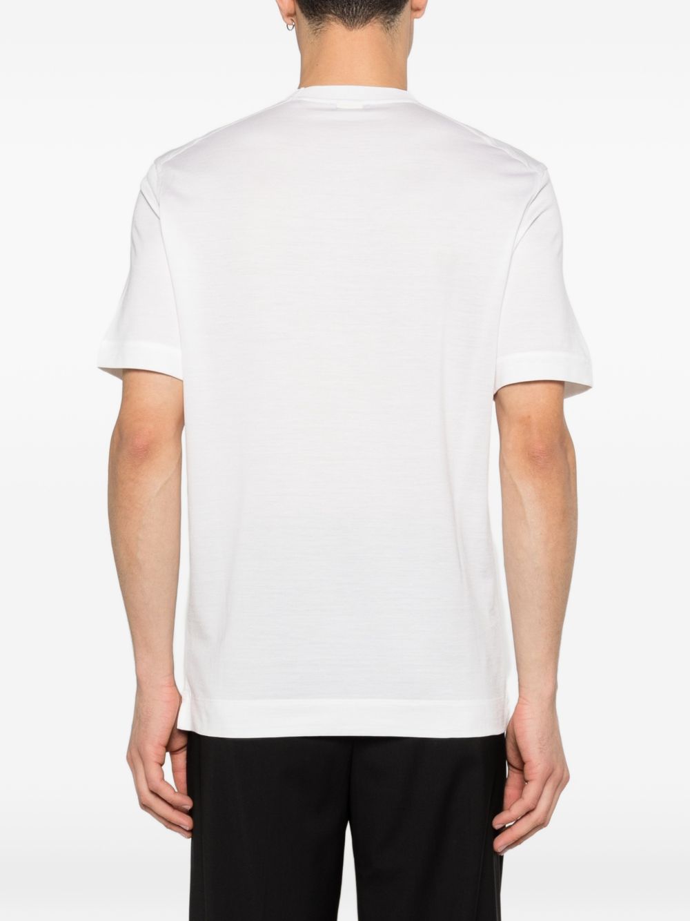 T-shirt a maniche corte in bainco Yohji yamamoto - uomo 