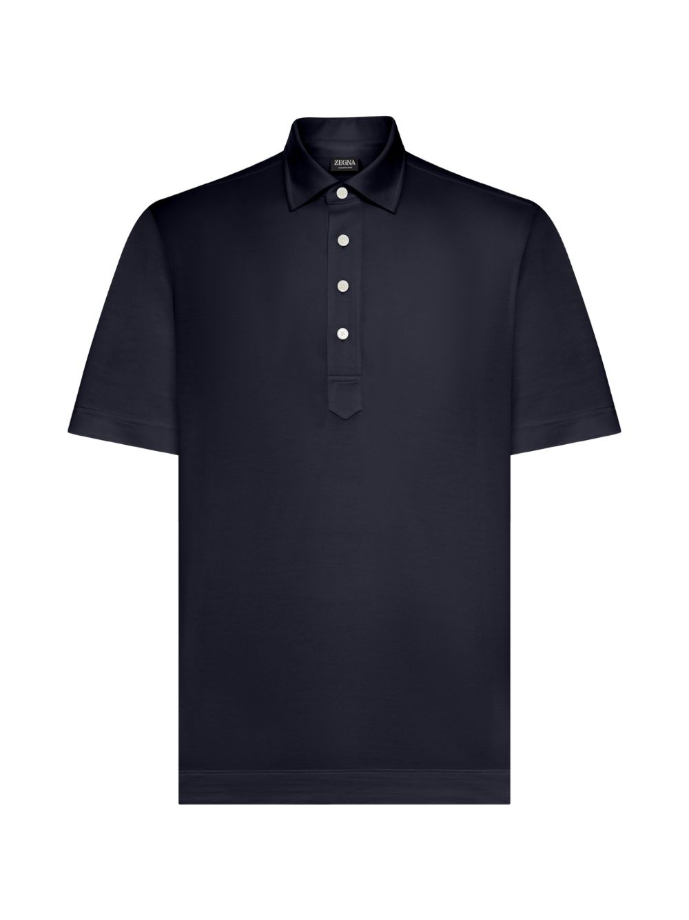 Polo con bottoni in blu Zegna - uomo 