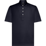 Polo con bottoni in blu Zegna - uomo 