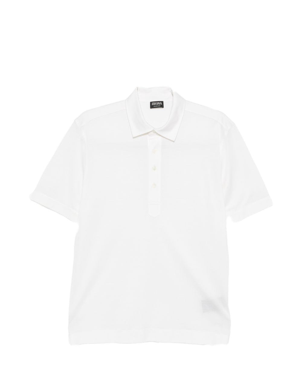 Polo a maniche corte in bianco Zegna - uomo 