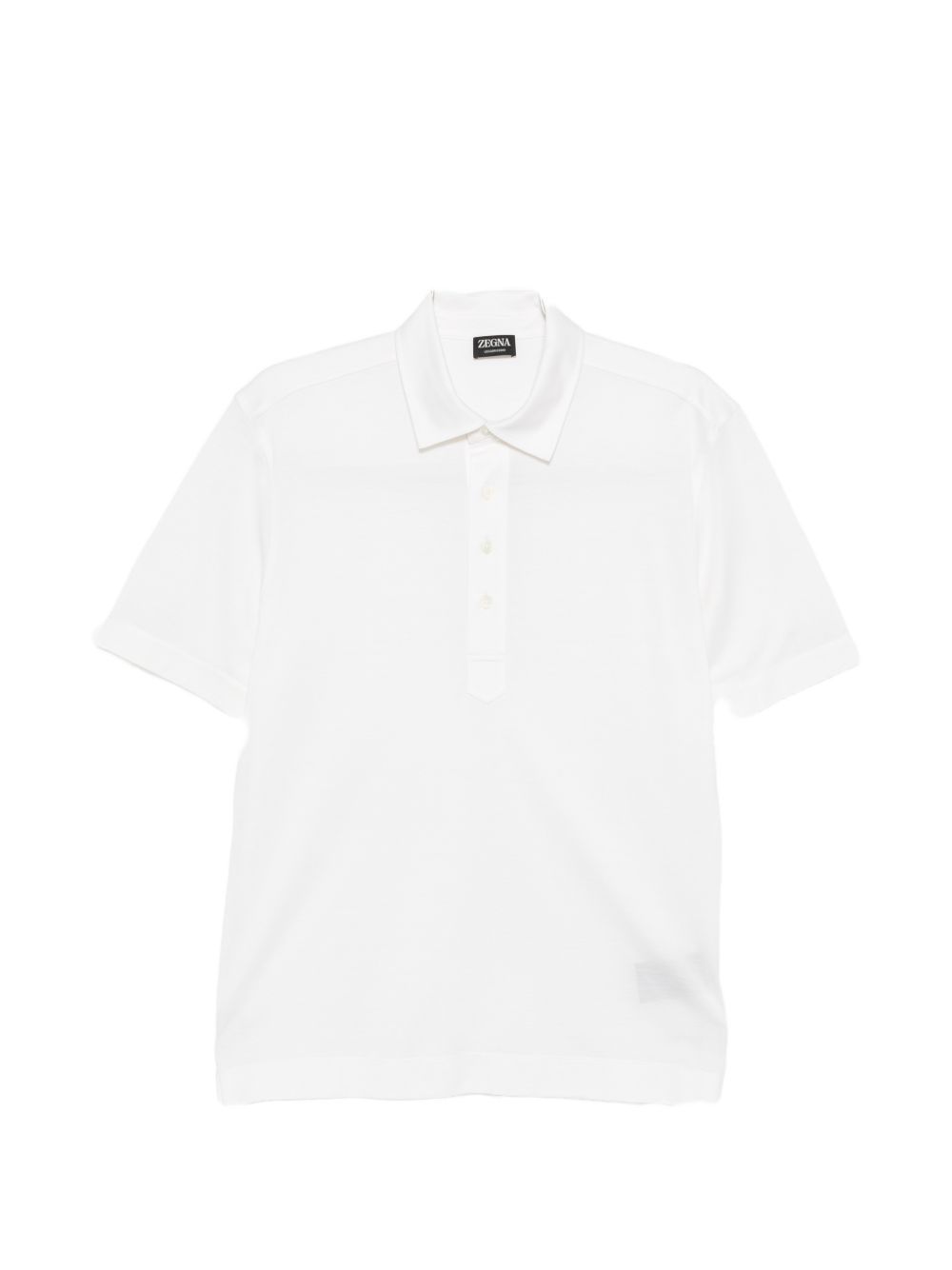 Polo a maniche corte in bianco Zegna - uomo 