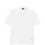 Polo a maniche corte in bianco Zegna - uomo 