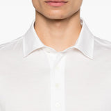 Polo a maniche corte in bianco Zegna - uomo 