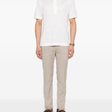 Polo a maniche corte in bianco Zegna - uomo 