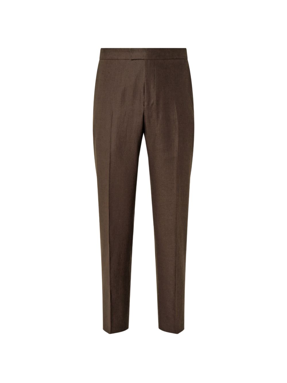 Pantaloni con elastico e bottoni in marrone Zegna - uomo 