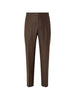 Pantaloni con elastico e bottoni in marrone Zegna - uomo
