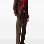Pantaloni con elastico e bottoni in marrone Zegna - uomo 