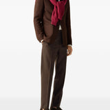 Pantaloni con elastico e bottoni in marrone Zegna - uomo 