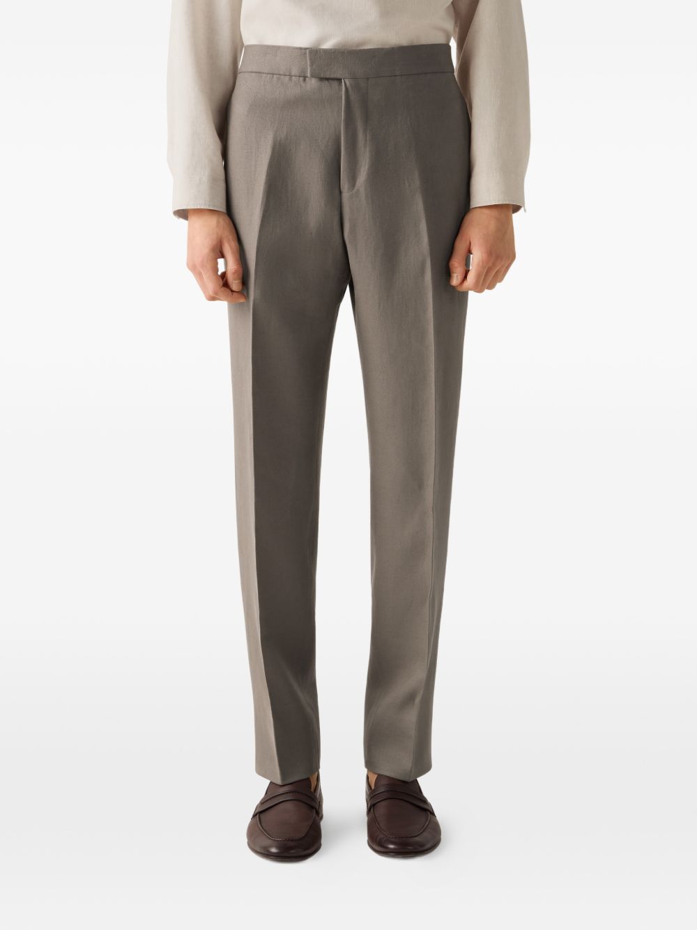 Pantaloni Oasi Lino in grigio Zegna - uomo 