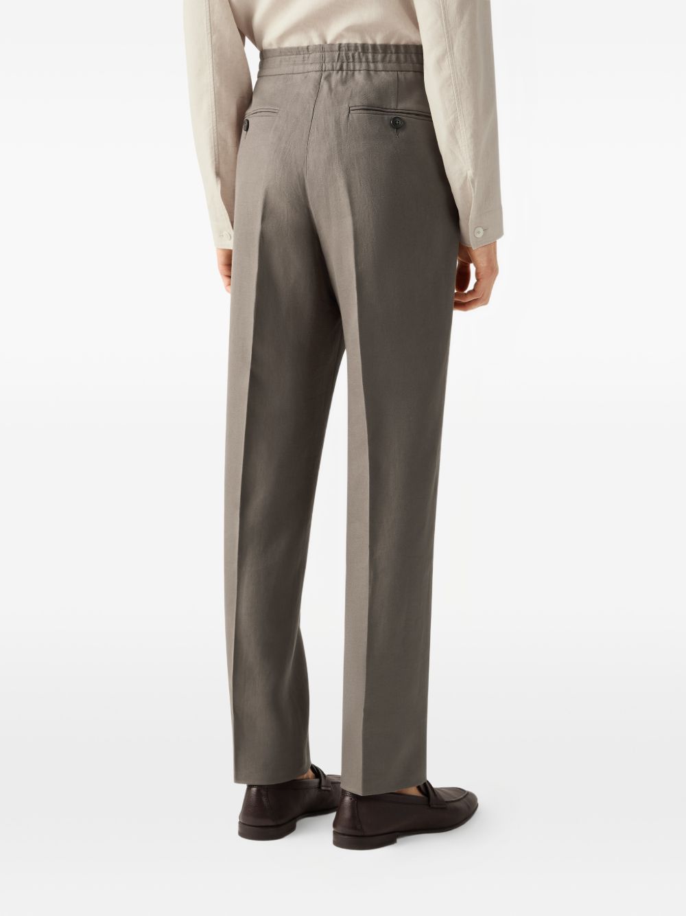 Pantaloni Oasi Lino in grigio Zegna - uomo 