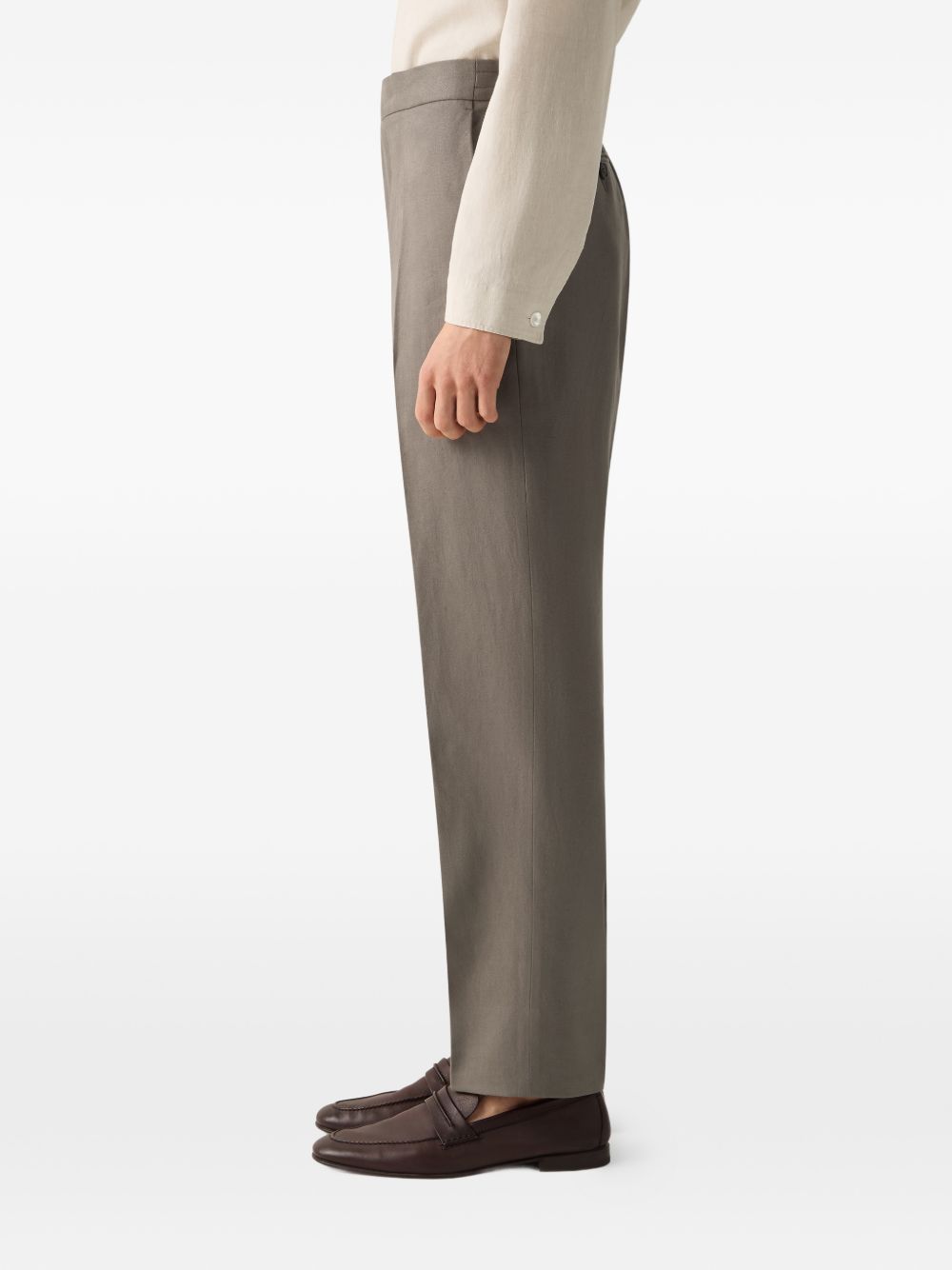 Pantaloni Oasi Lino in grigio Zegna - uomo 