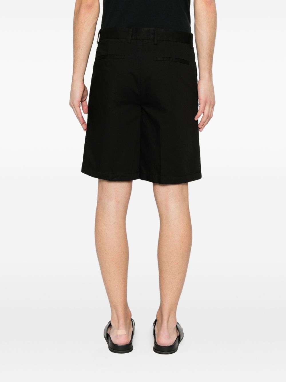 Pantaloncini con parte anteriore piatta in nero Zegna - uomo 
