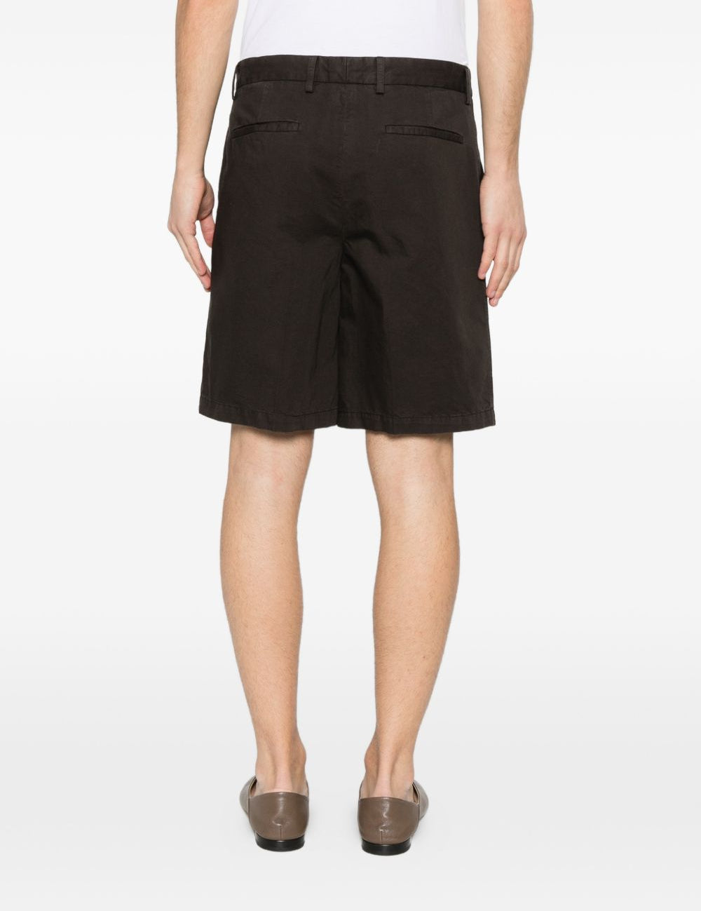 Pantaloncini con tasche anteriori in marrone Zegna - uomo 