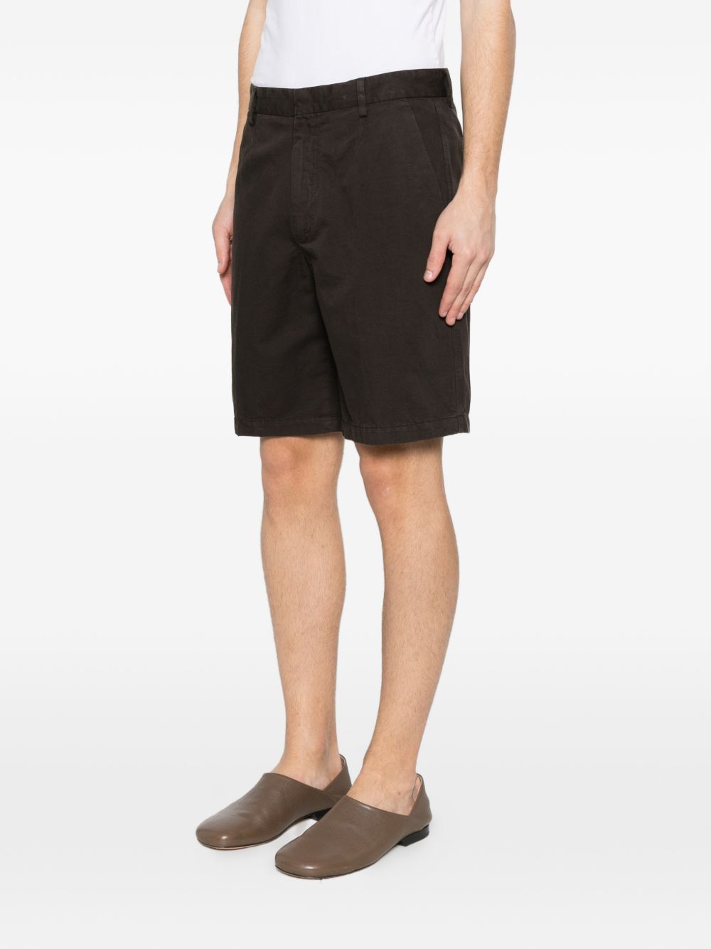 Pantaloncini con tasche anteriori in marrone Zegna - uomo 