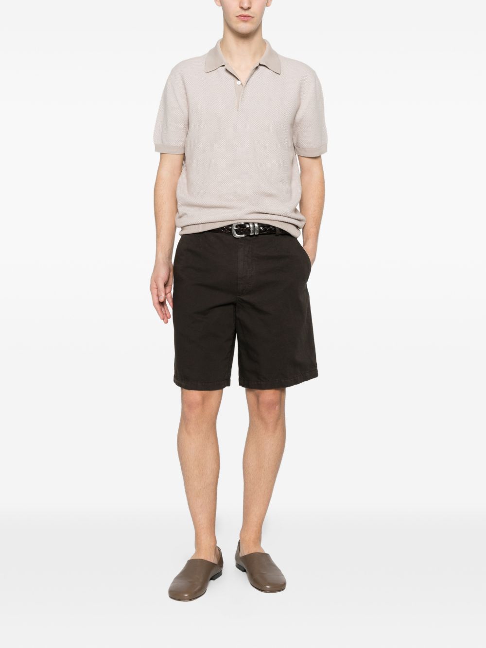 Pantaloncini con tasche anteriori in marrone Zegna - uomo 