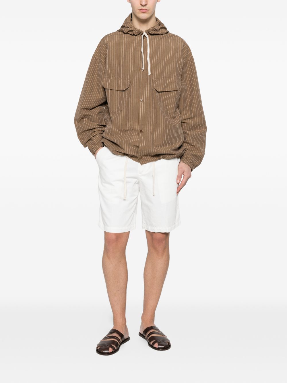 Pantaloncini con passanti per cintura in bianco Zegna - uomo 
