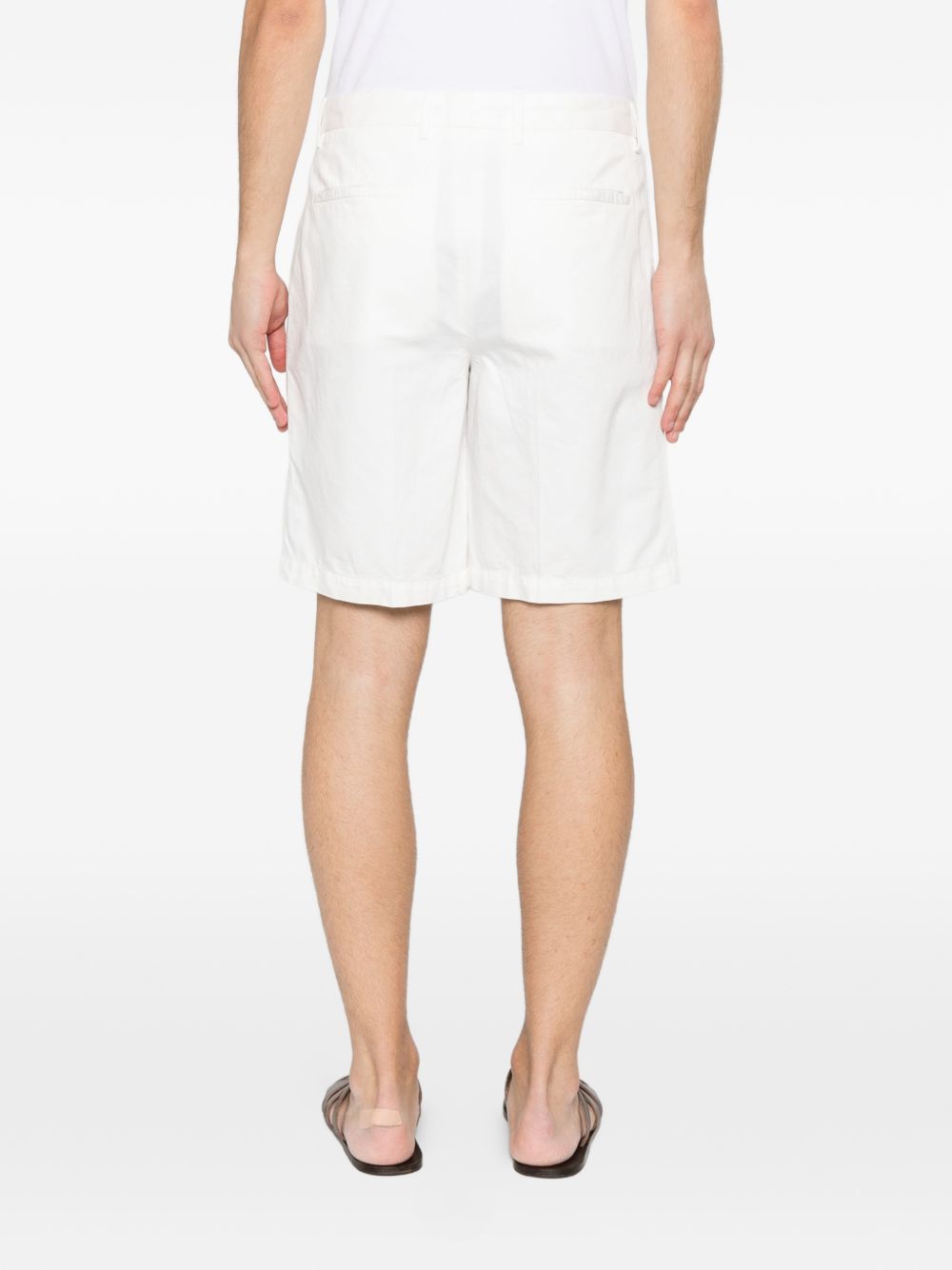Pantaloncini con passanti per cintura in bianco Zegna - uomo 